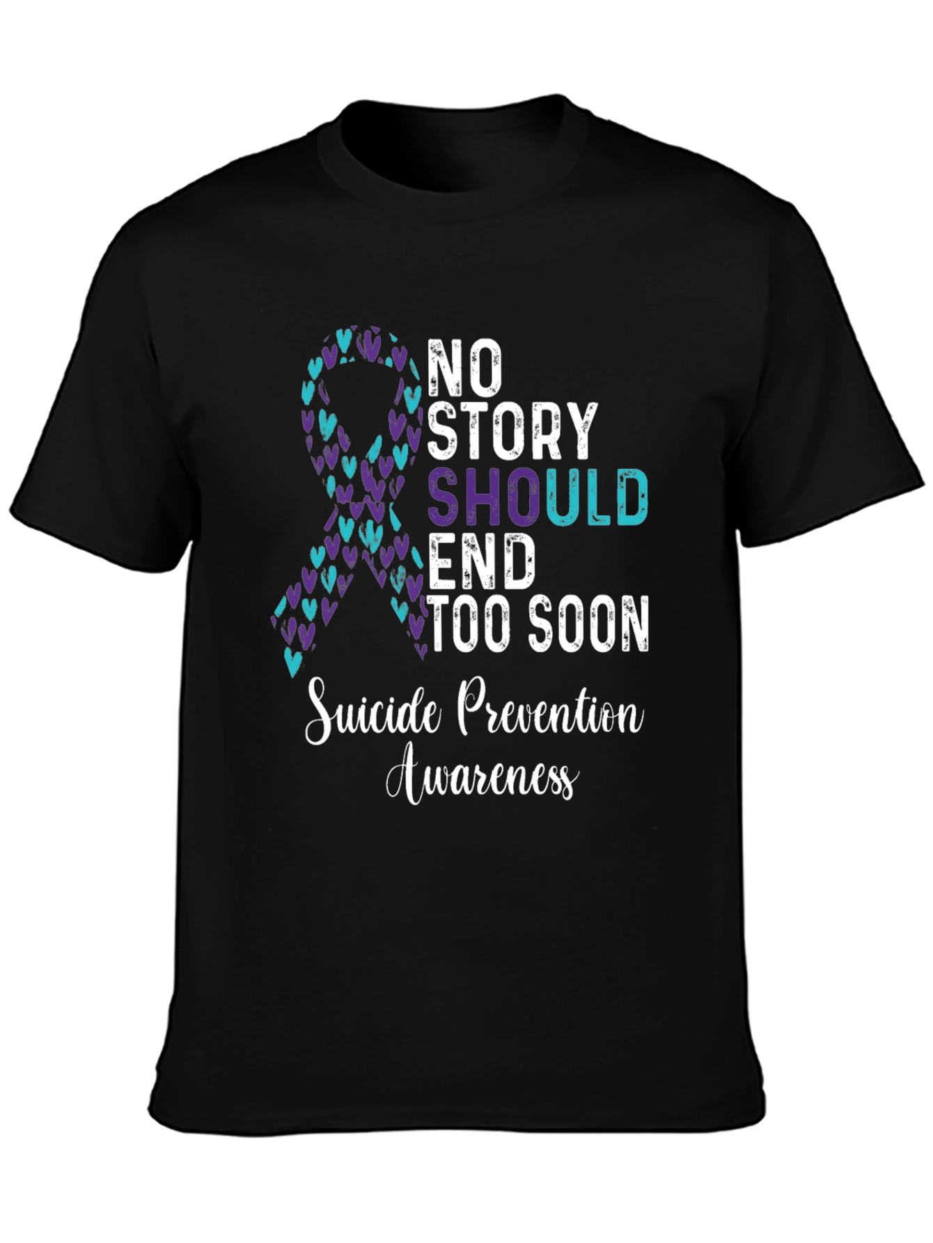 Suicide Prevention Awareness Ribbon T-Shirt