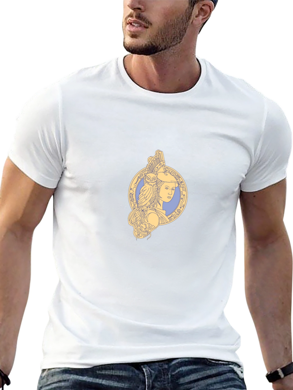 Athena Owl T-Shirt - Greek Goddess Tee