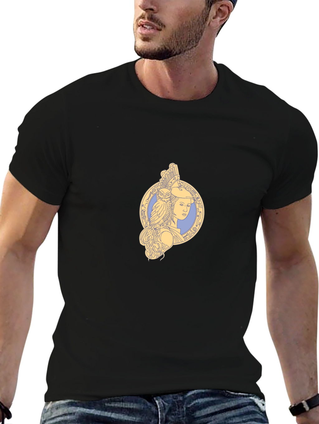 Athena Owl T-Shirt - Greek Goddess Tee