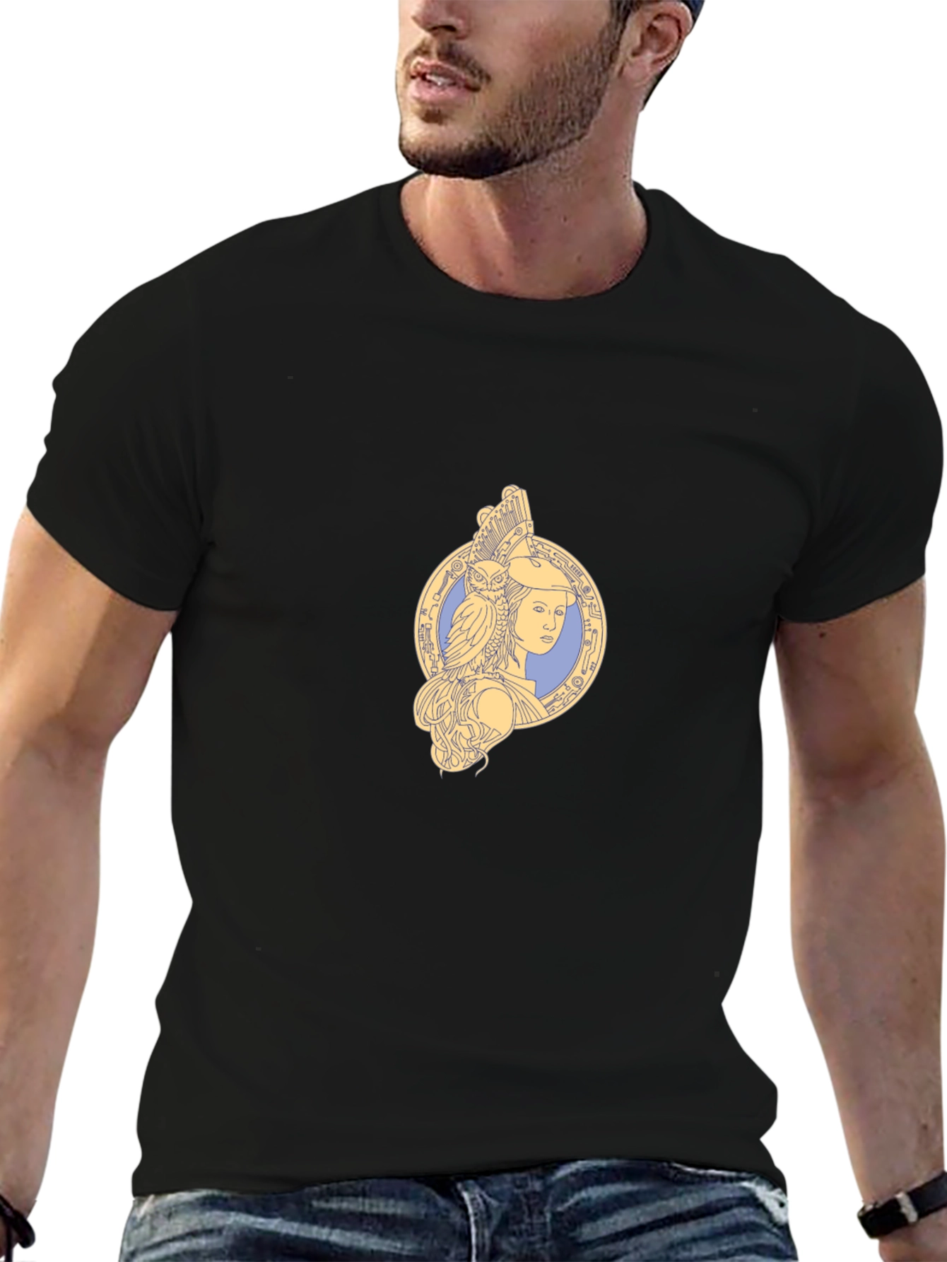 Athena Owl T-Shirt - Greek Goddess Tee