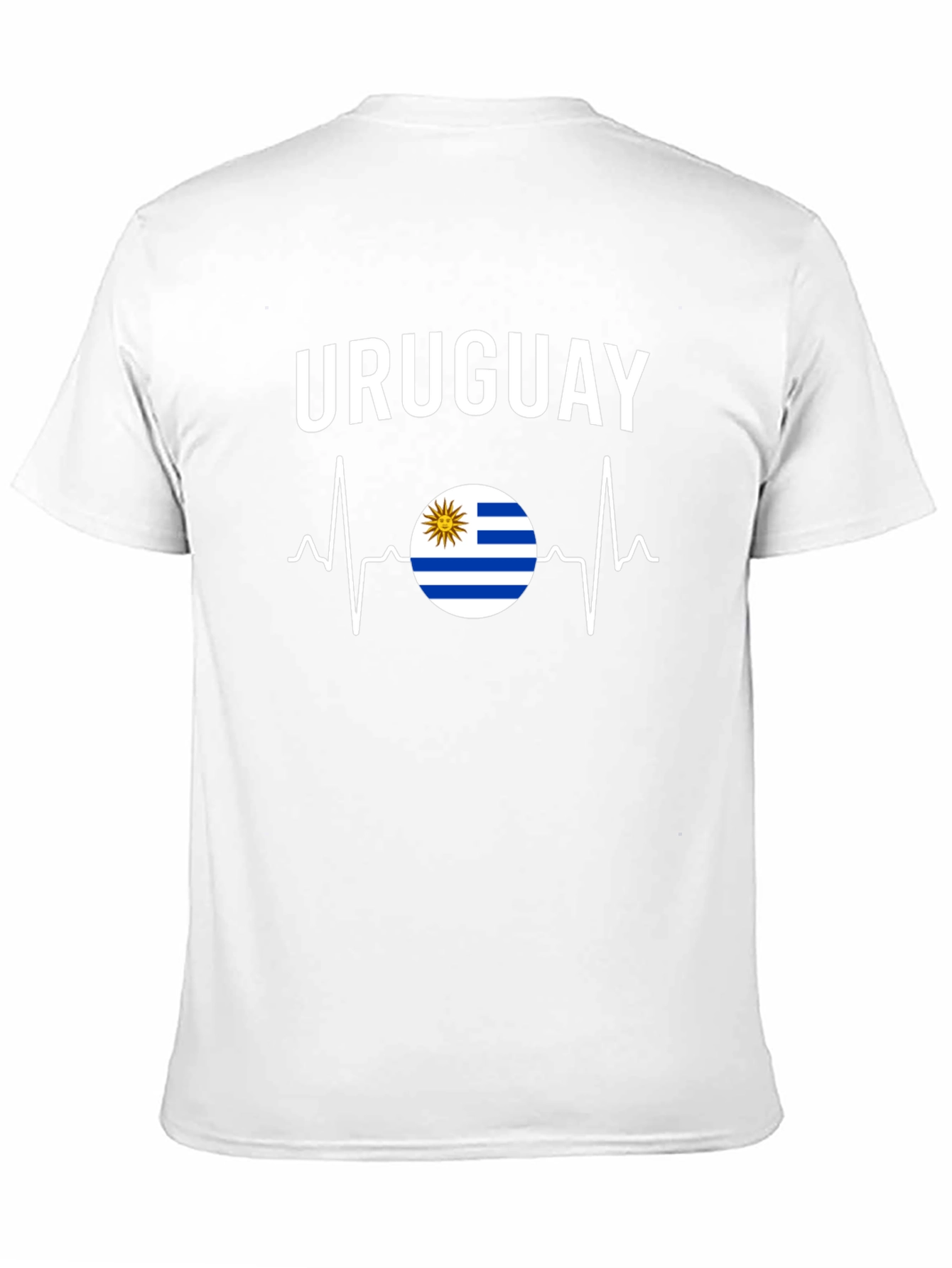 Uruguay Flag Heartbeat T-Shirt