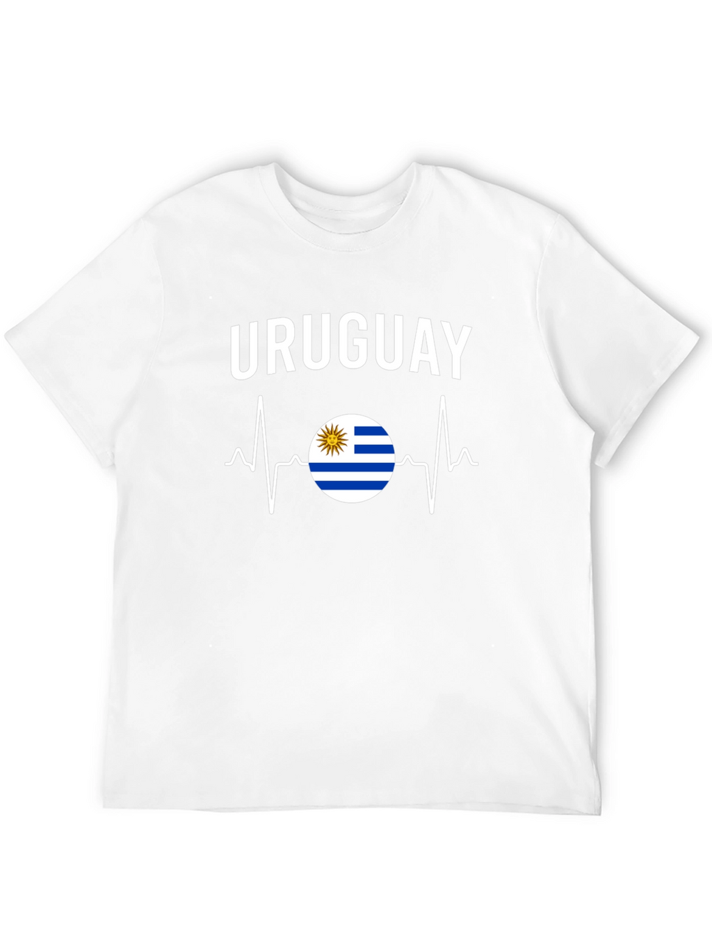 Uruguay Flag Heartbeat T-Shirt