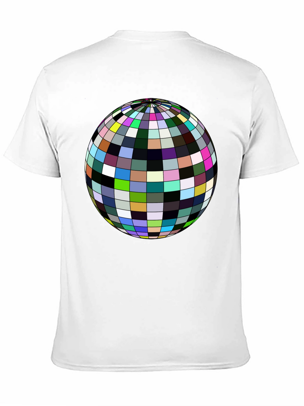 Retro Sphere Graphic Tee - Black Cotton Comfort