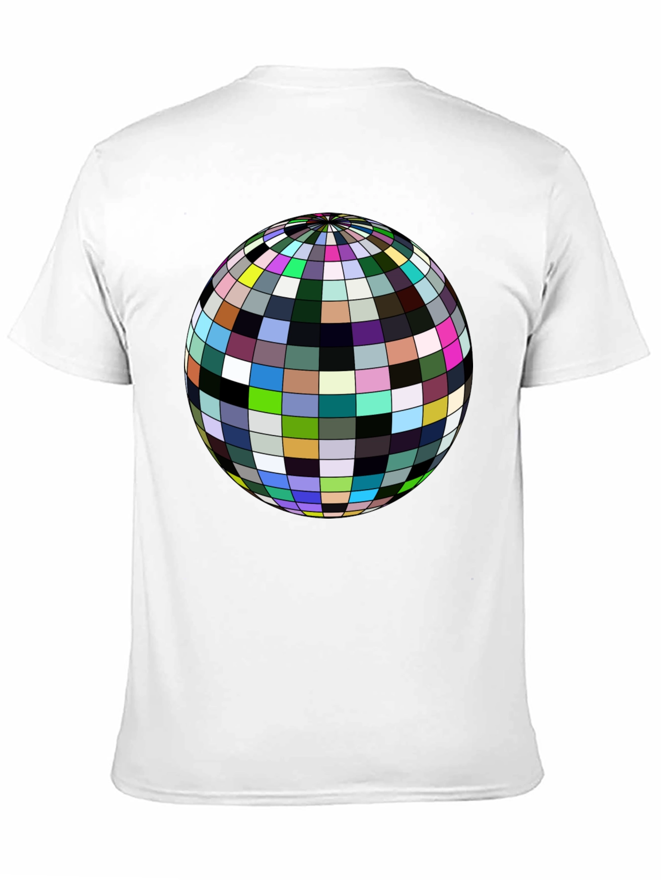 Retro Sphere Graphic Tee - Black Cotton Comfort
