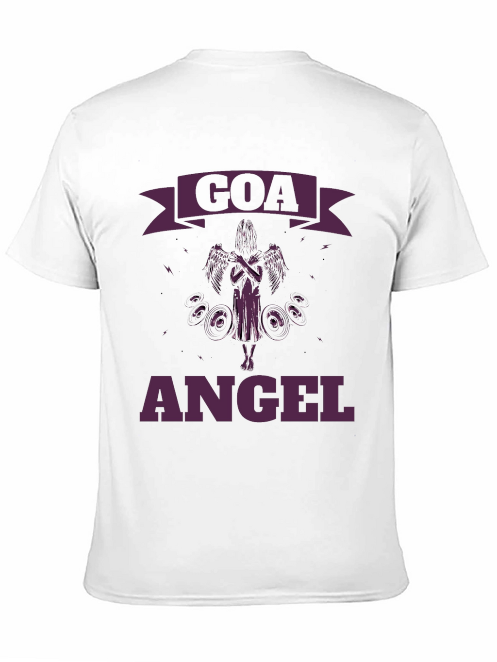 Goa Angel T-Shirt - Black Stylish Graphic Tee