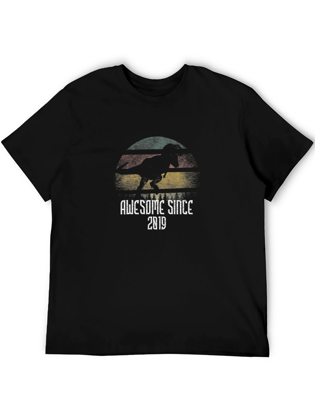 Awesome Since 2019 Dinosaur Graphic T-Shirt