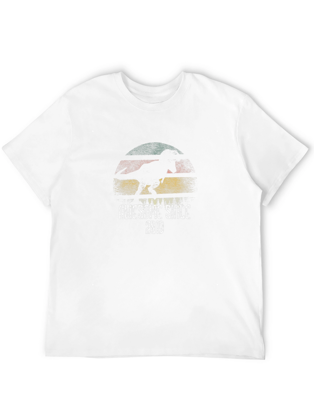 Awesome Since 2019 Dinosaur Graphic T-Shirt