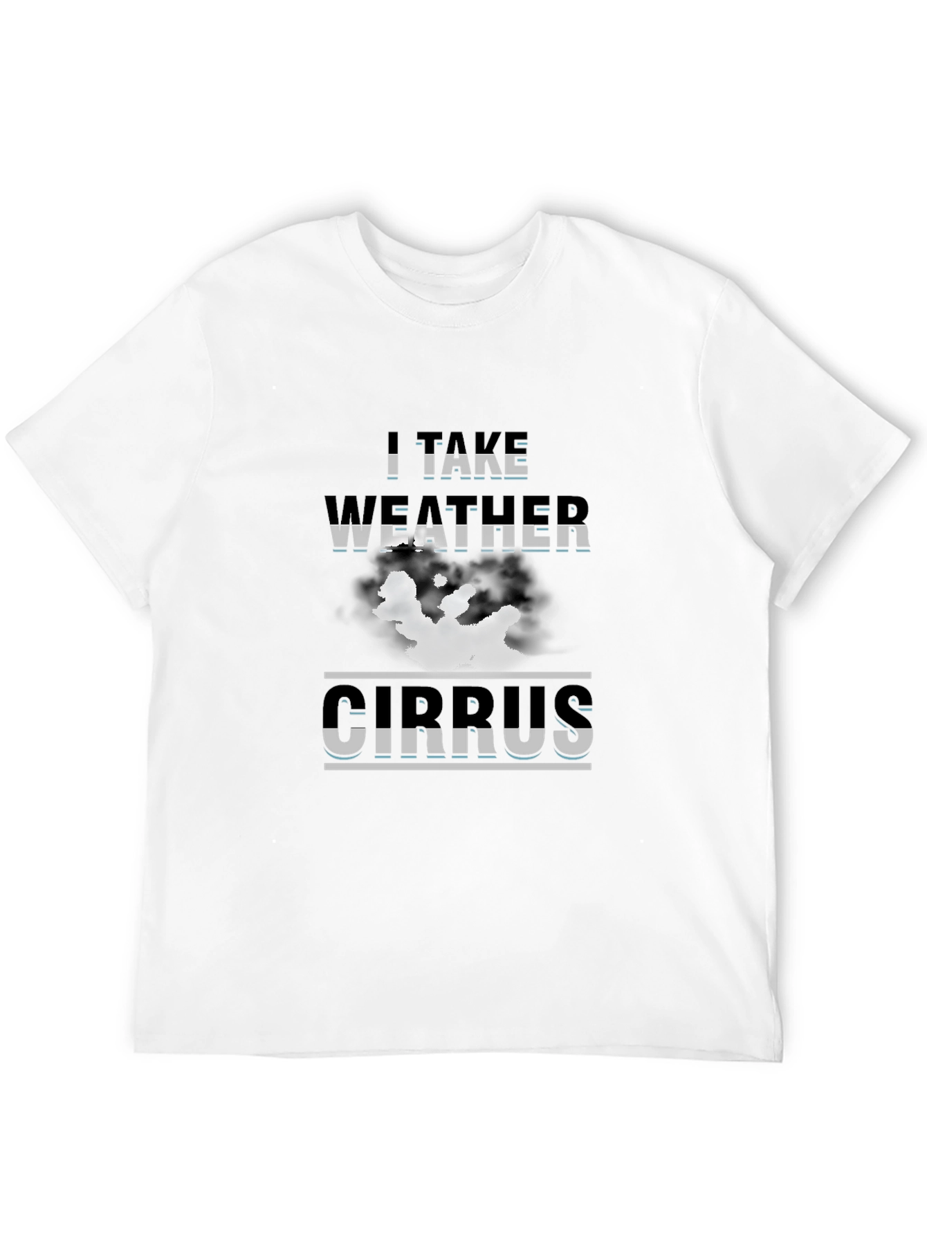 I Take Weather Cirrus Graphic Tee - Black