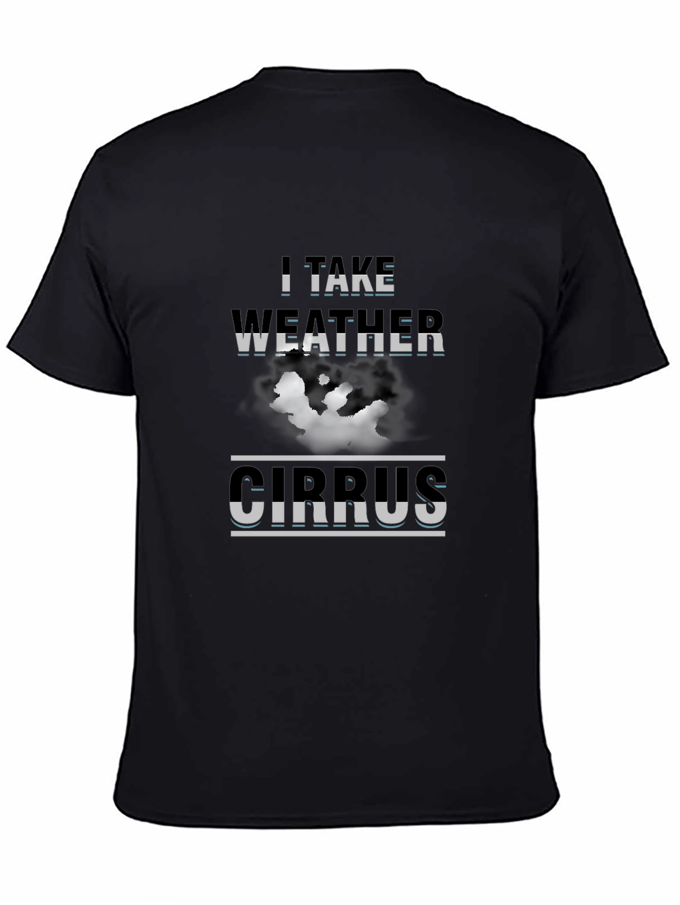 I Take Weather Cirrus Graphic Tee - Black