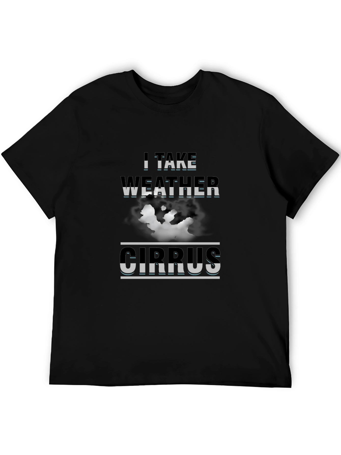 I Take Weather Cirrus Graphic Tee - Black