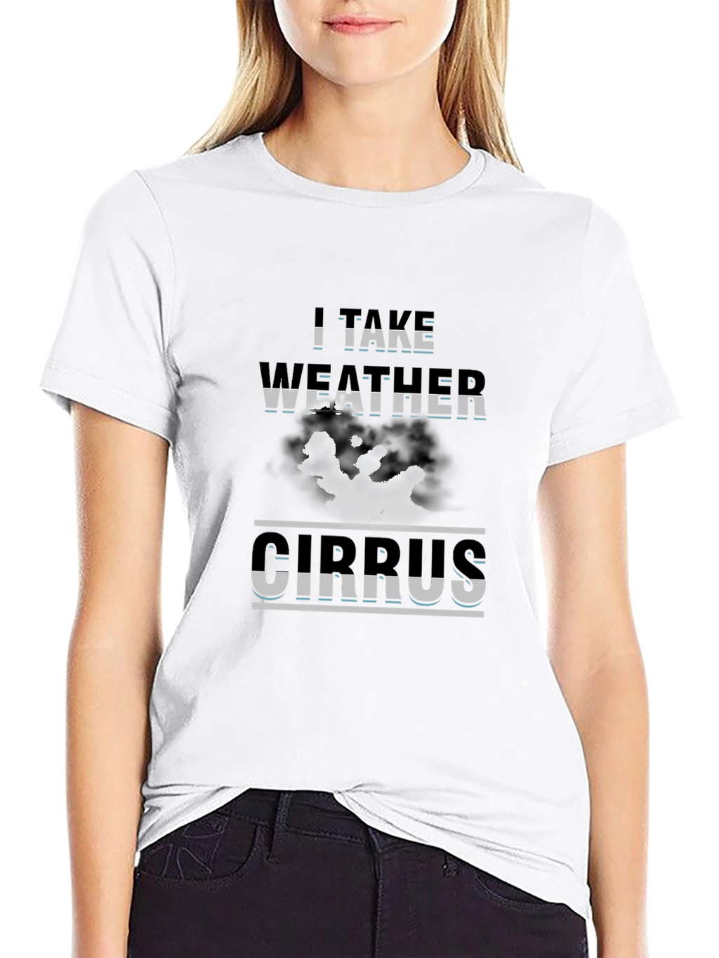 I Take Weather Cirrus Graphic Tee - Black
