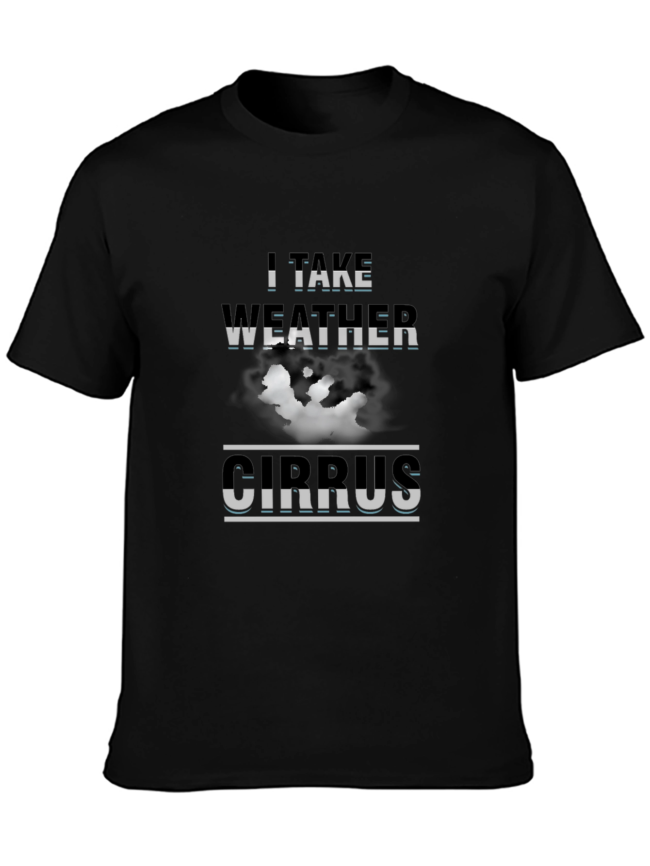 I Take Weather Cirrus Graphic Tee - Black