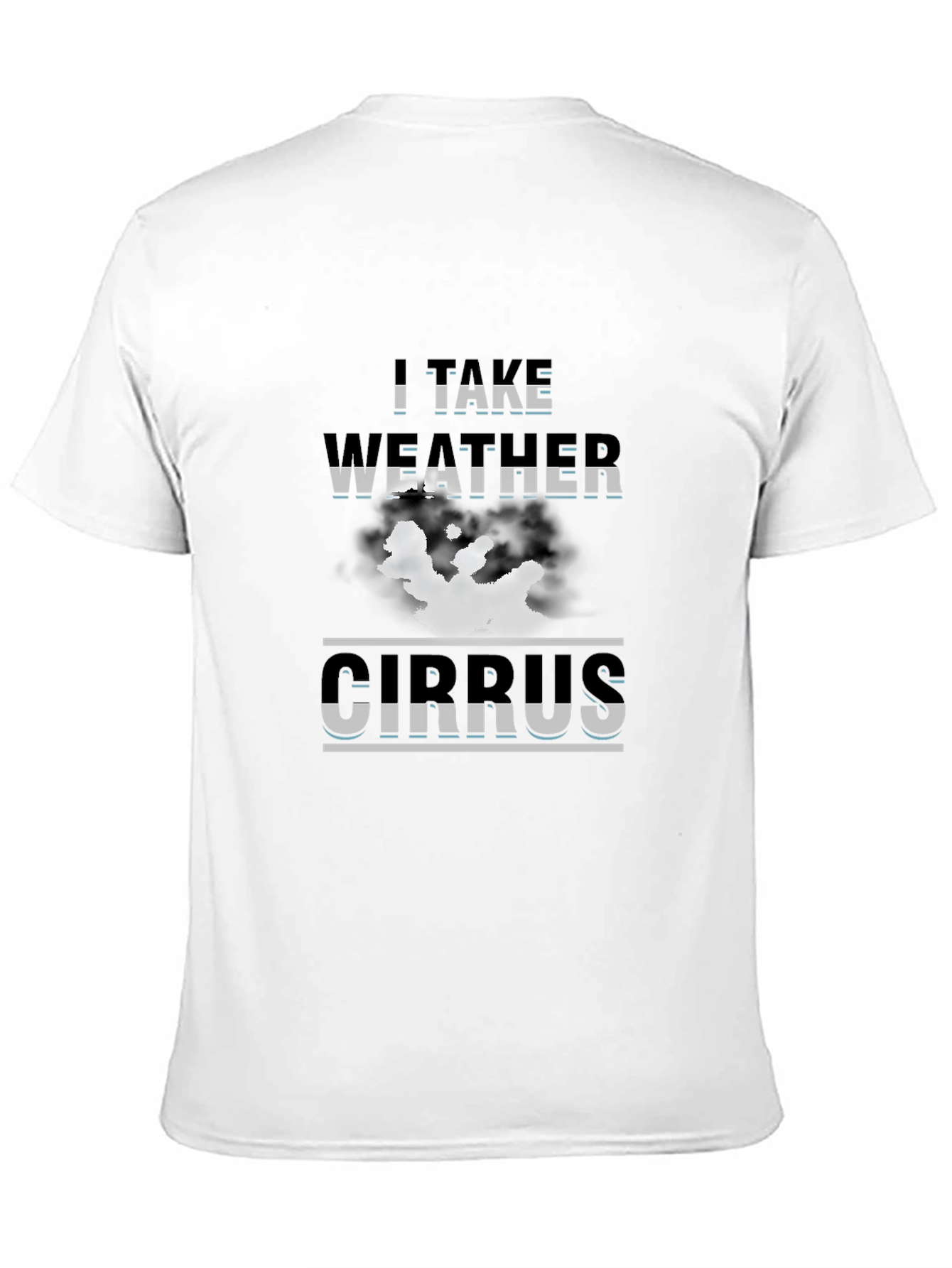 I Take Weather Cirrus Graphic Tee - Black