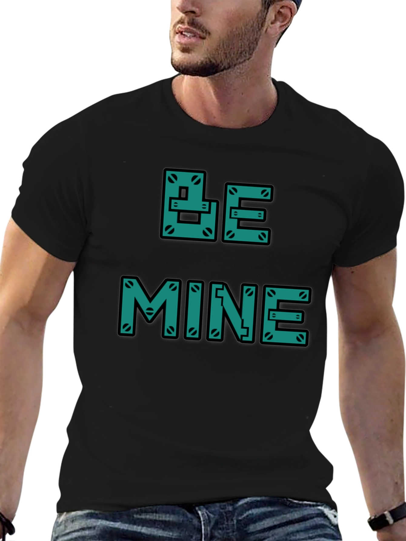 Be Mine Graphic T-Shirt - Black Casual Tee