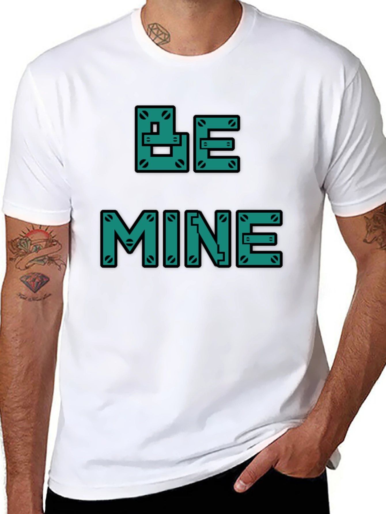 Be Mine Graphic T-Shirt - Black Casual Tee