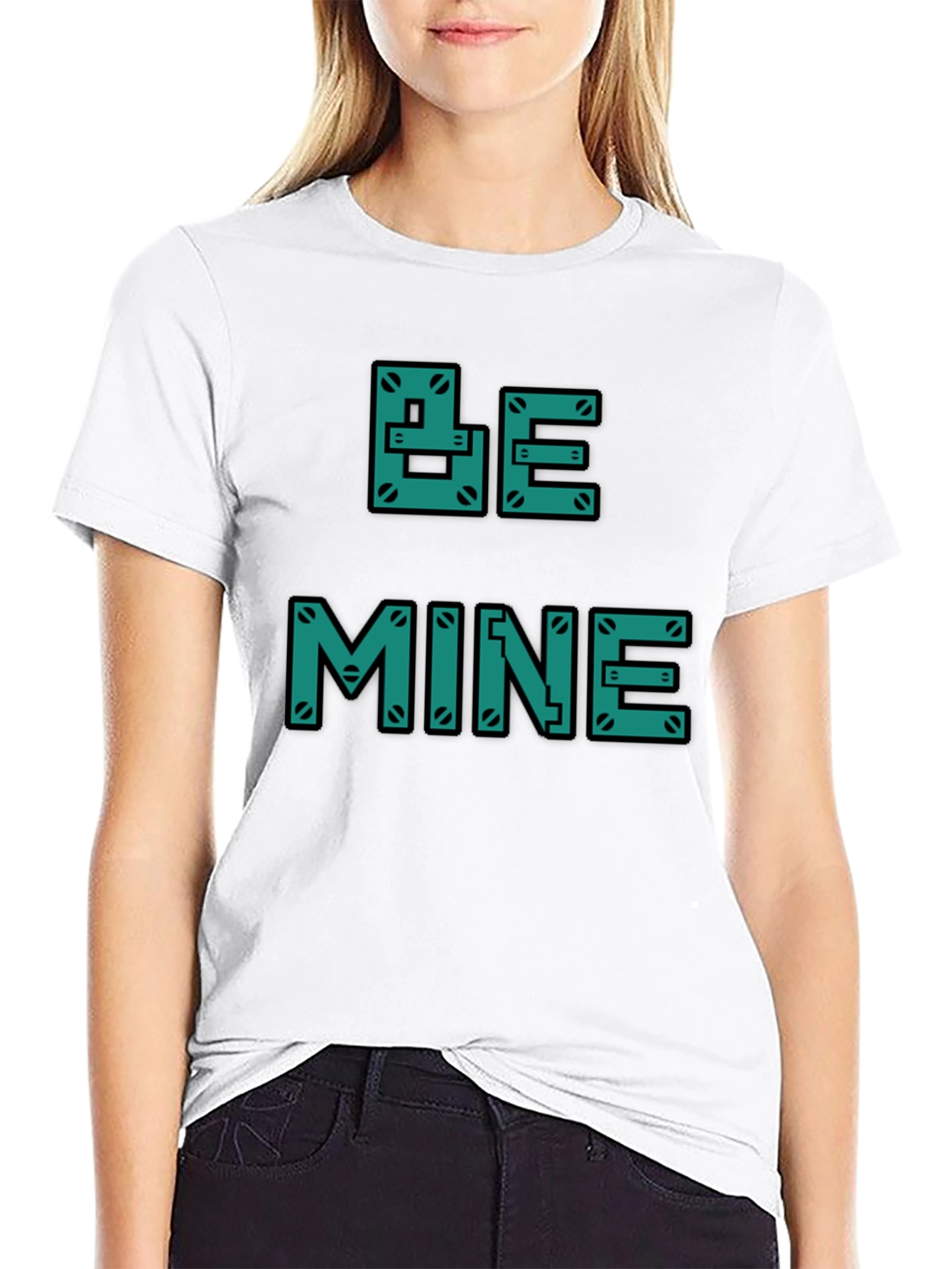Be Mine Graphic T-Shirt - Black Casual Tee