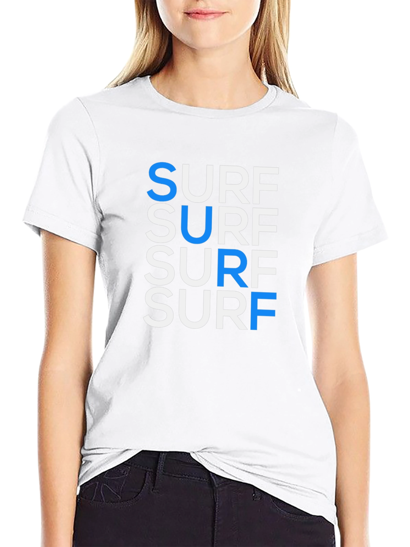Cool Surf Graphic Tee - Black Cotton T-Shirt