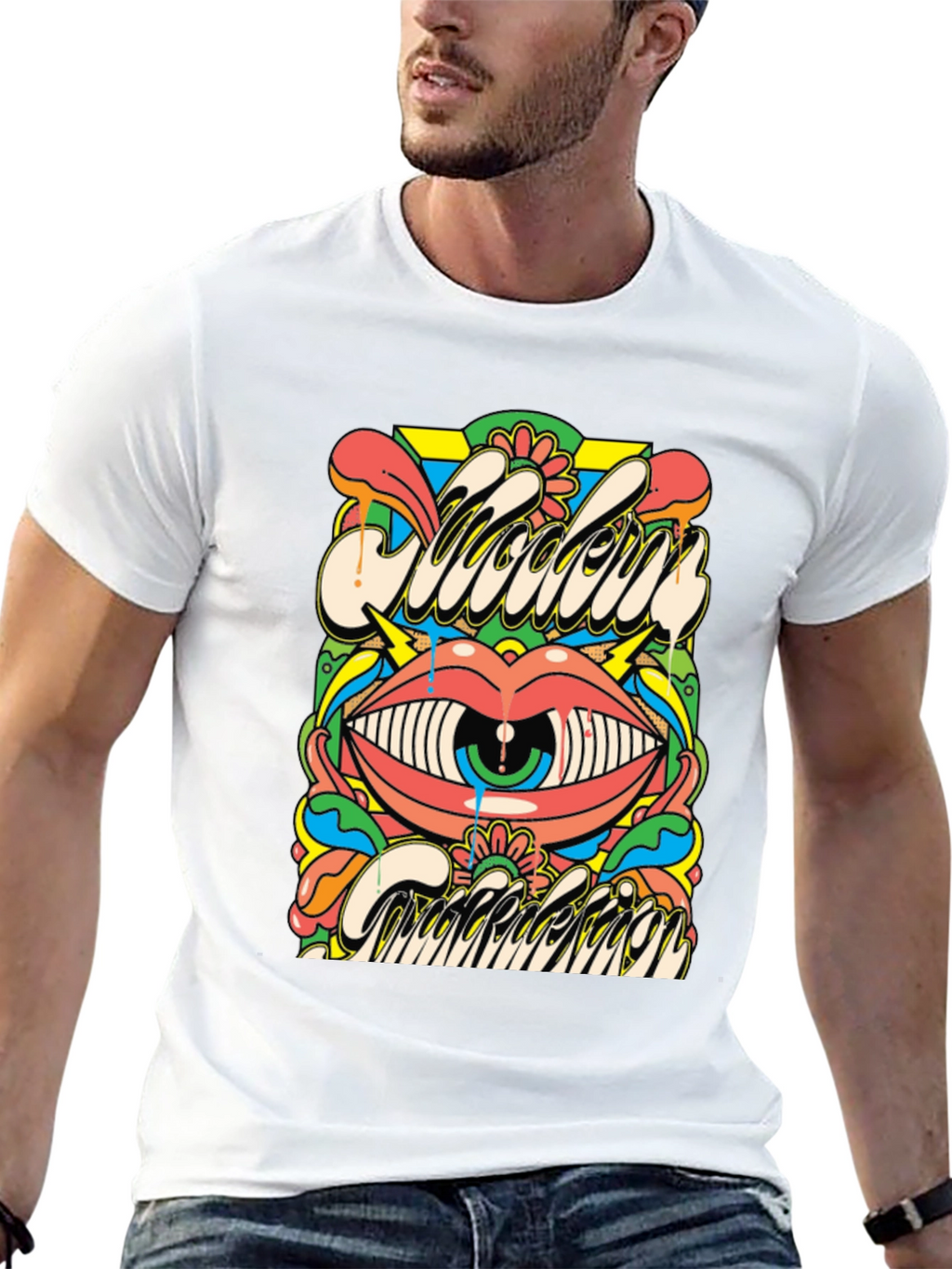 Psychedelic Eye Graphic Tee - Modern Addiction