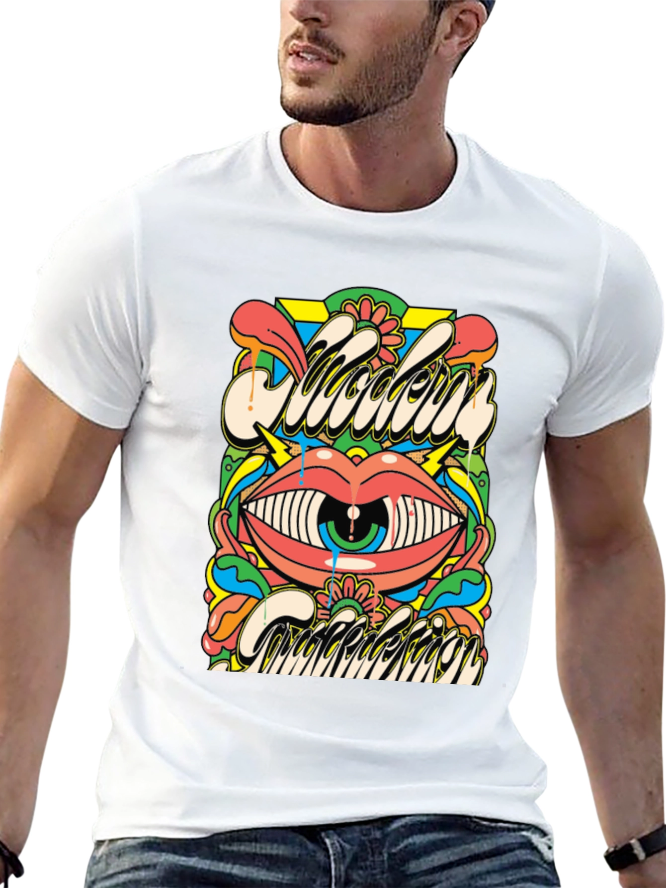 Psychedelic Eye Graphic Tee - Modern Addiction