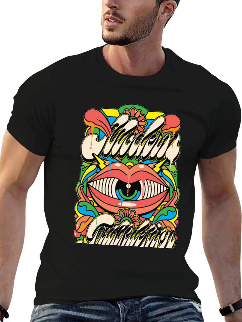 Psychedelic Eye Graphic Tee - Modern Addiction