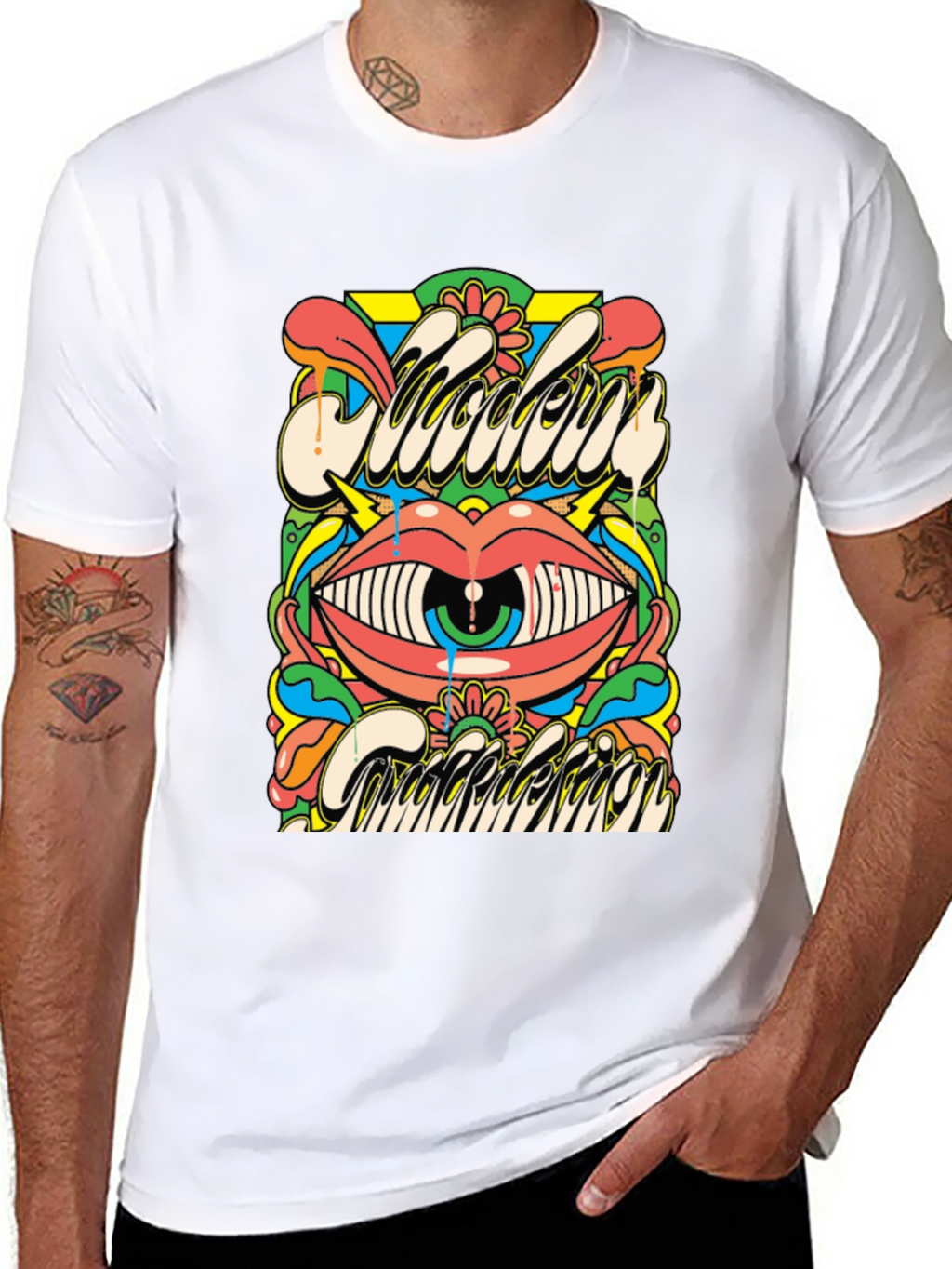Psychedelic Eye Graphic Tee - Modern Addiction