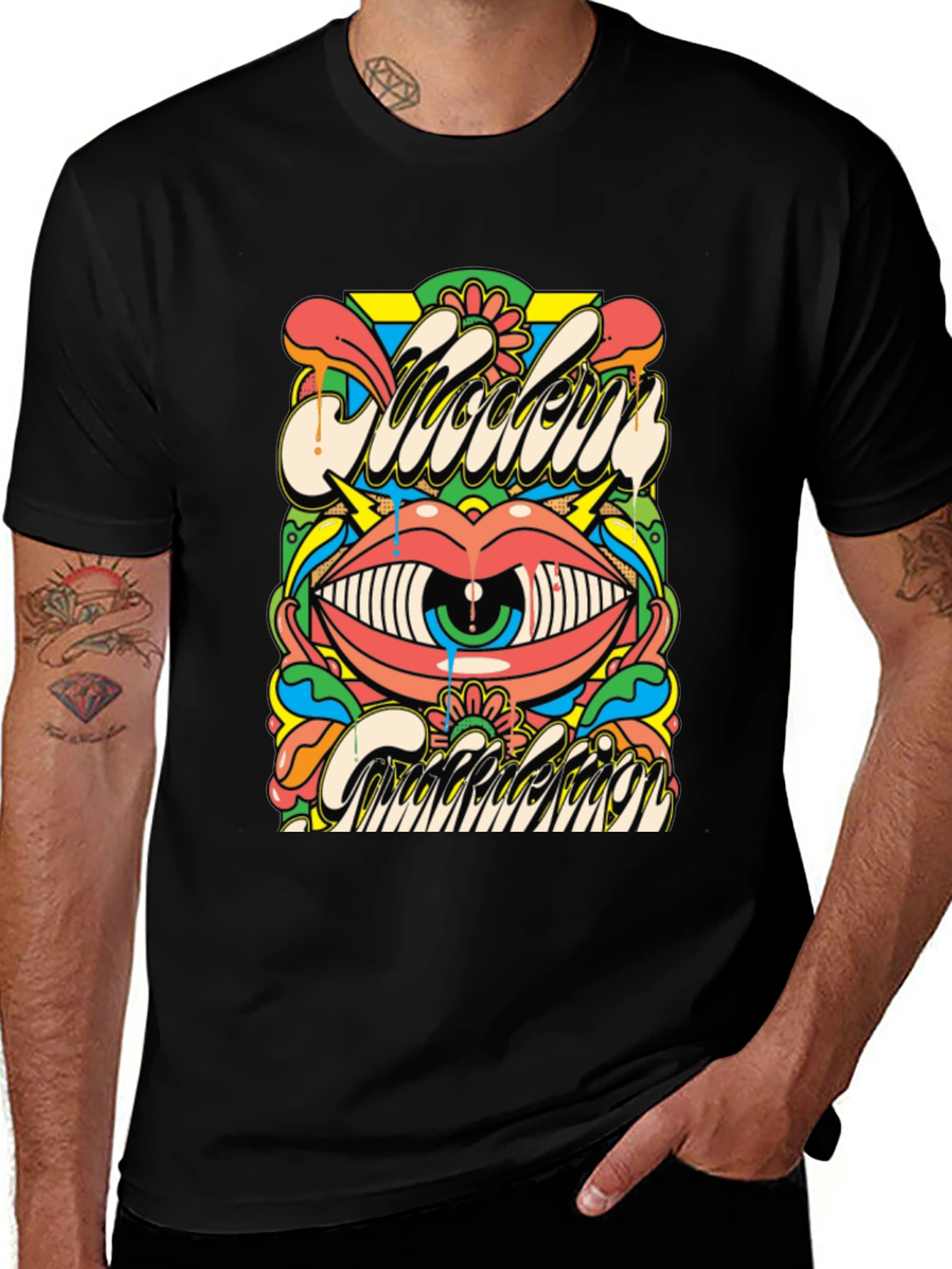 Psychedelic Eye Graphic Tee - Modern Addiction