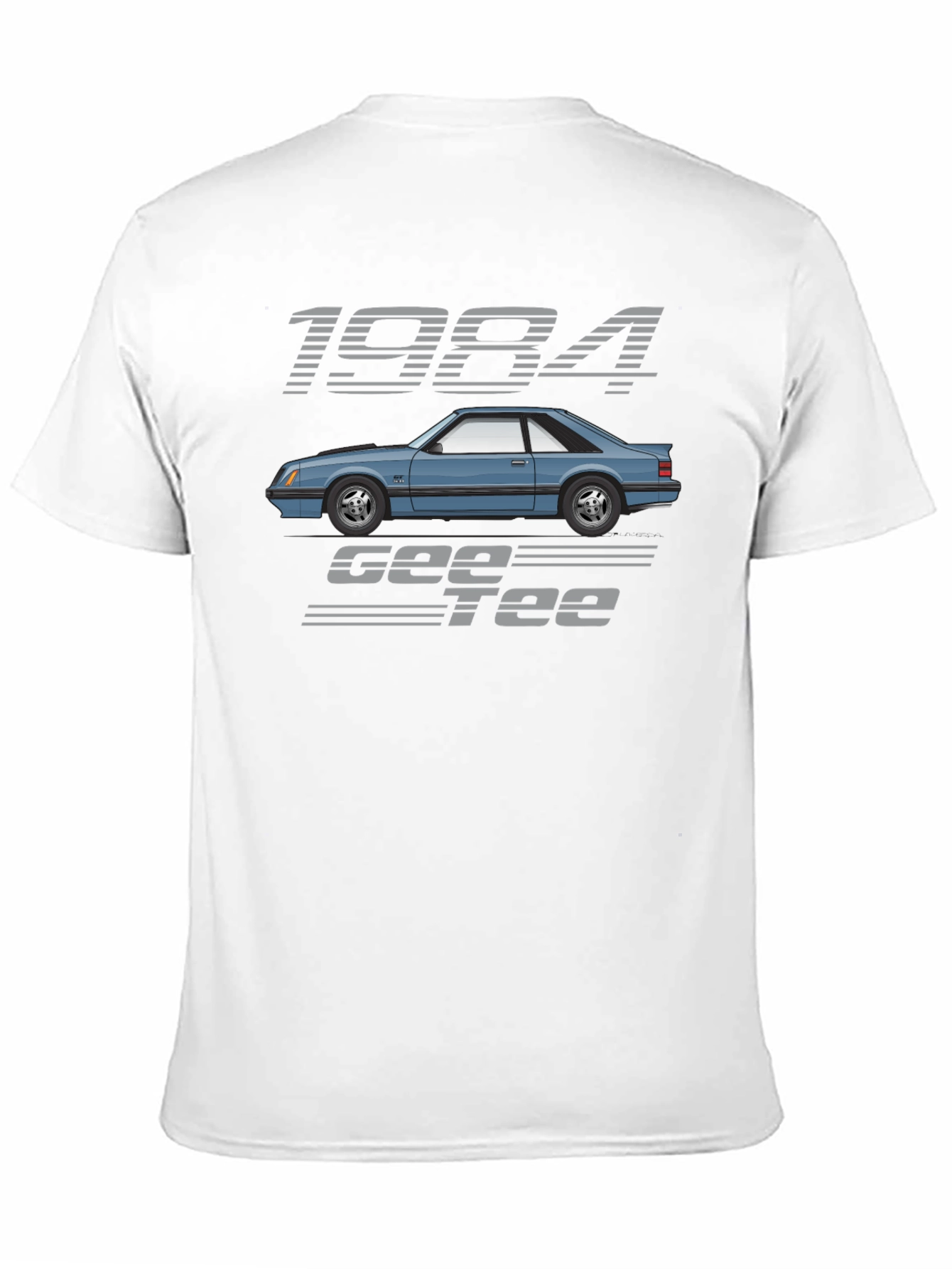 1984 Car Graphic Tee - Black Cotton