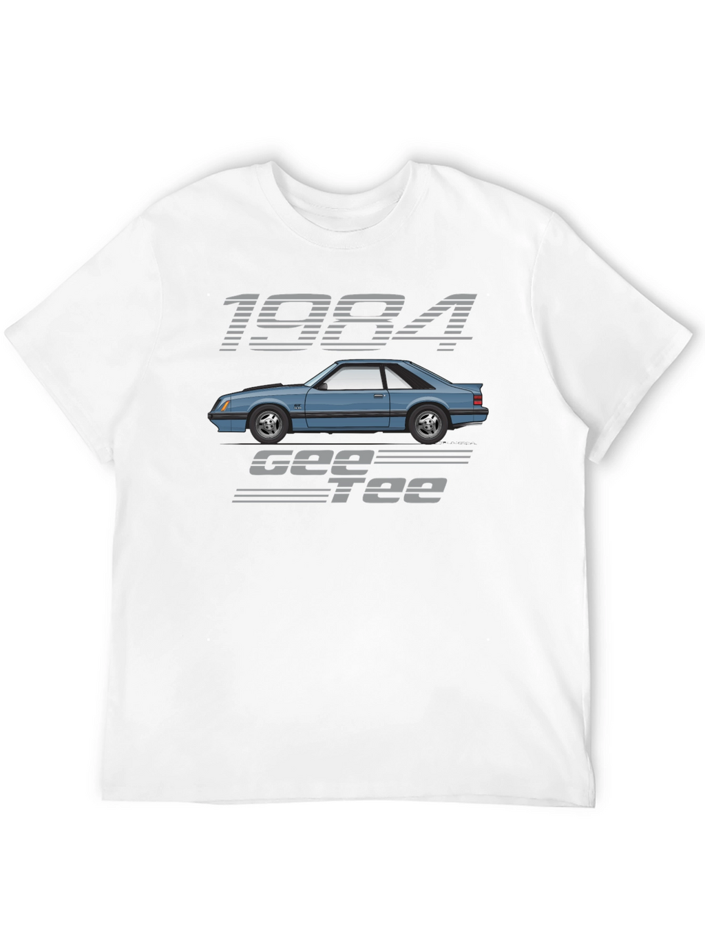 1984 Car Graphic Tee - Black Cotton