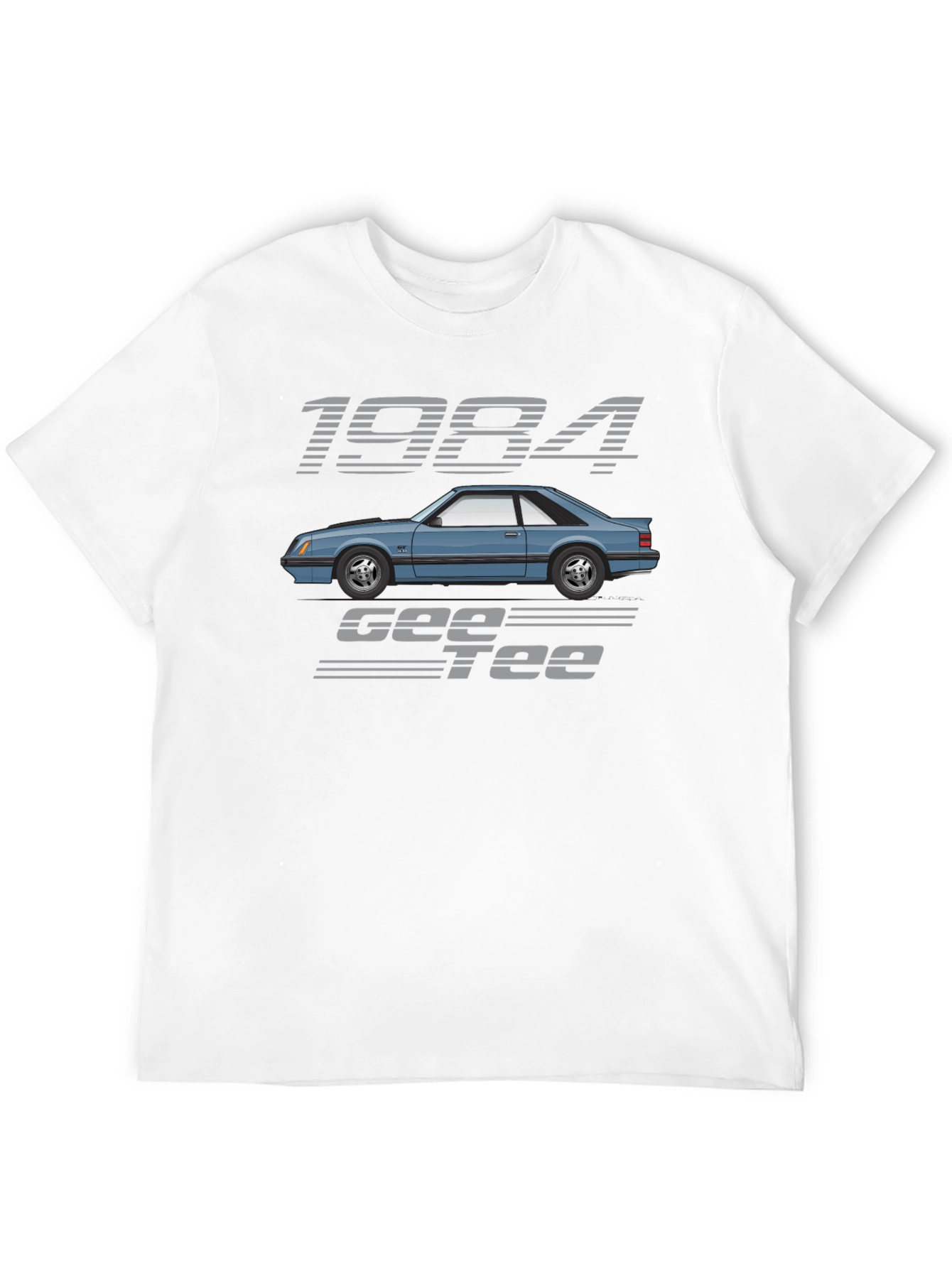 1984 Car Graphic Tee - Black Cotton