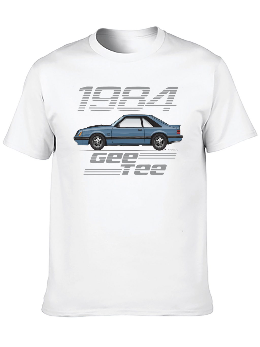 1984 Car Graphic Tee - Black Cotton
