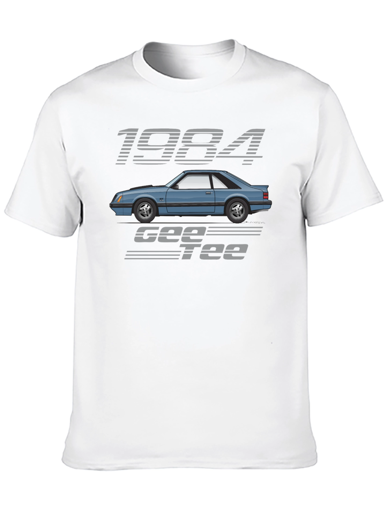 1984 Car Graphic Tee - Black Cotton