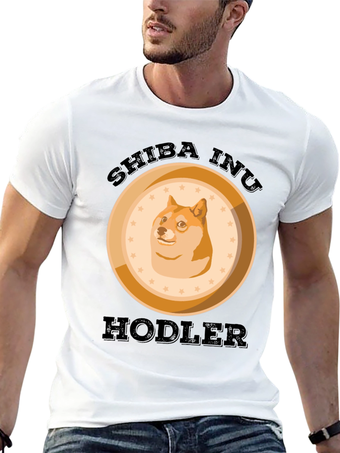 Shiba Inu HODLER Black T-Shirt
