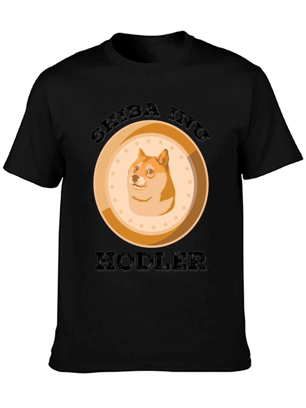 Shiba Inu HODLER Black T-Shirt