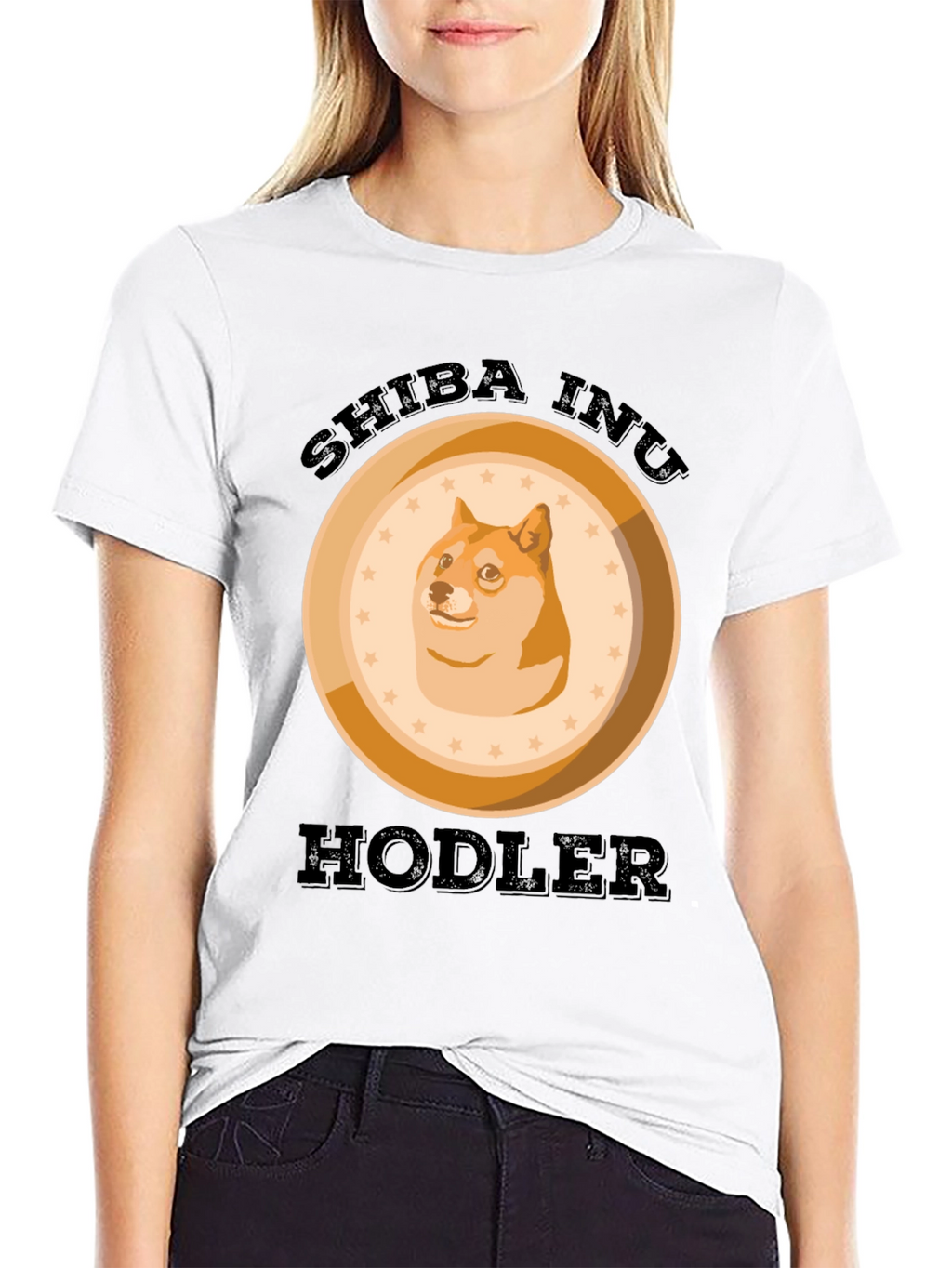 Shiba Inu HODLER Black T-Shirt