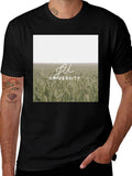 Jamos University Graphic Tee - Black Cotton Blend