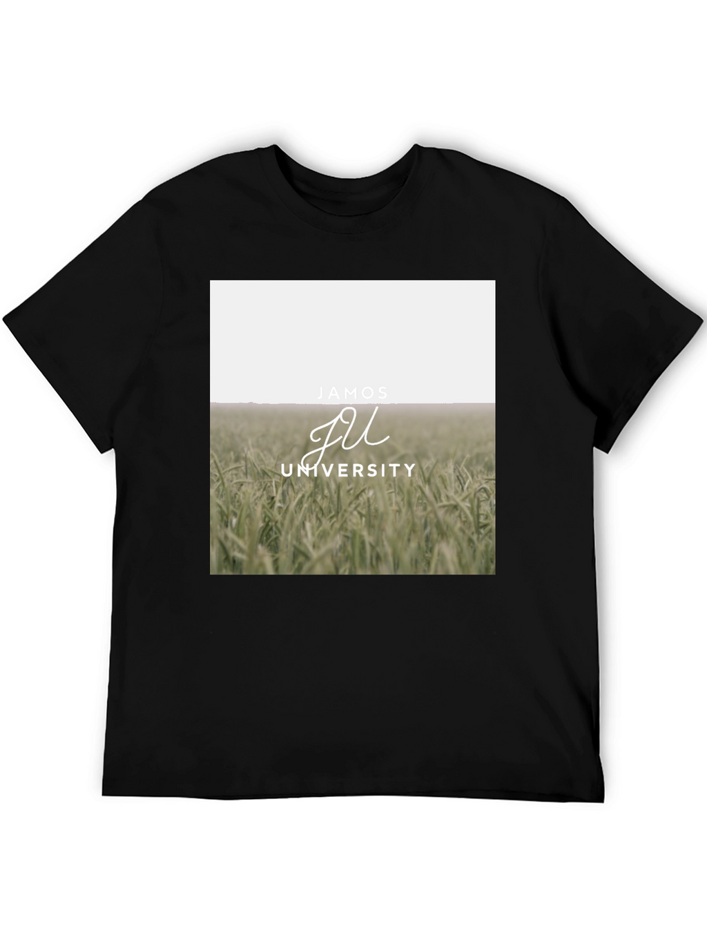 Jamos University Graphic Tee - Black Cotton Blend