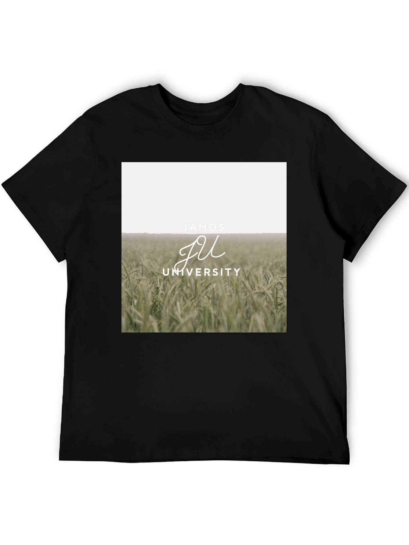 Jamos University Graphic Tee - Black Cotton Blend