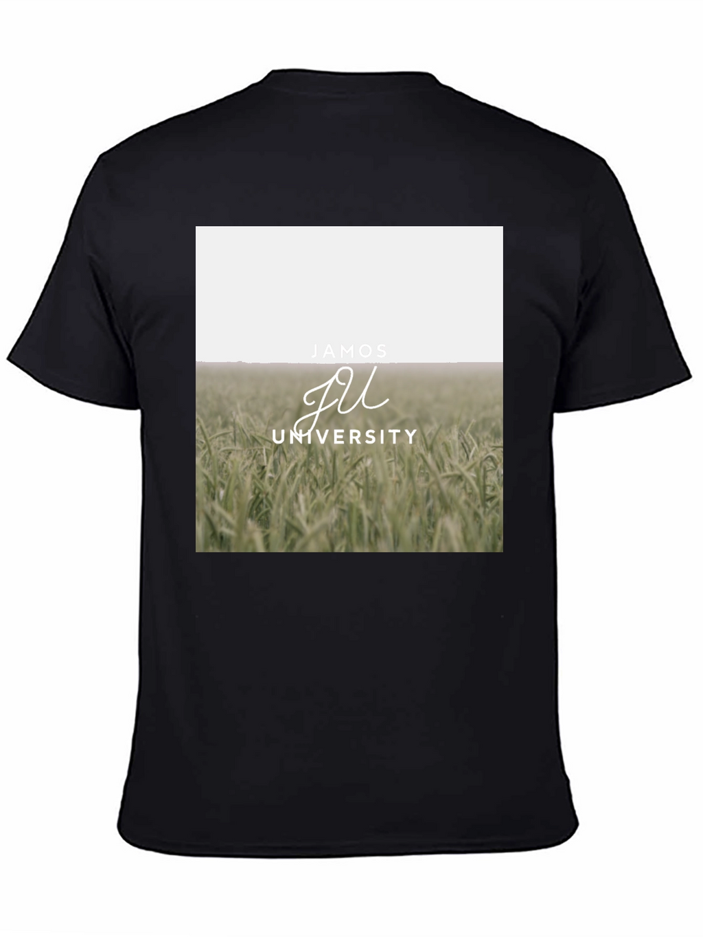 Jamos University Graphic Tee - Black Cotton Blend