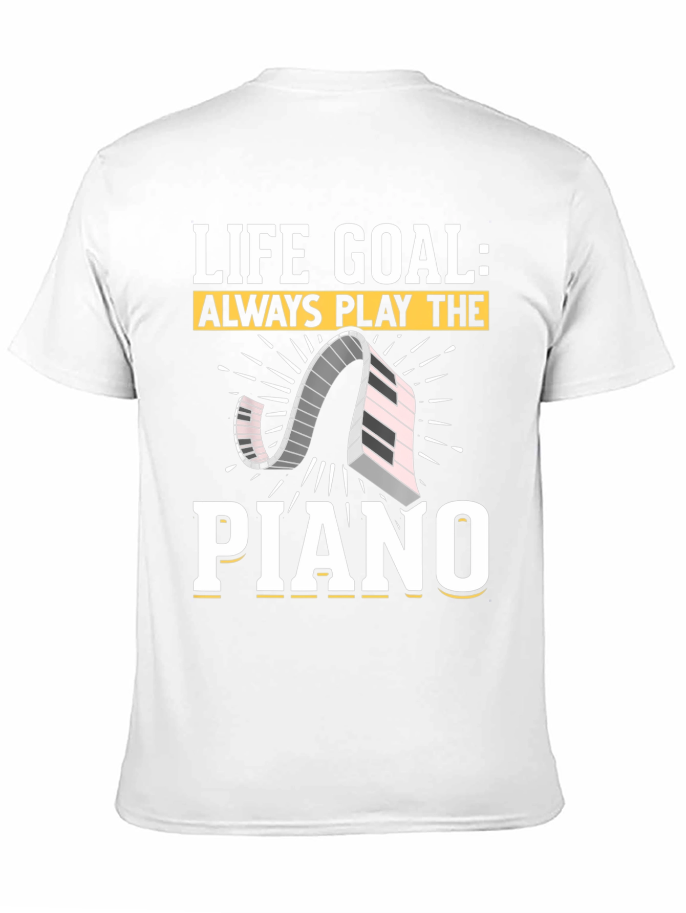 Life Goal Piano Player Graphic Tee