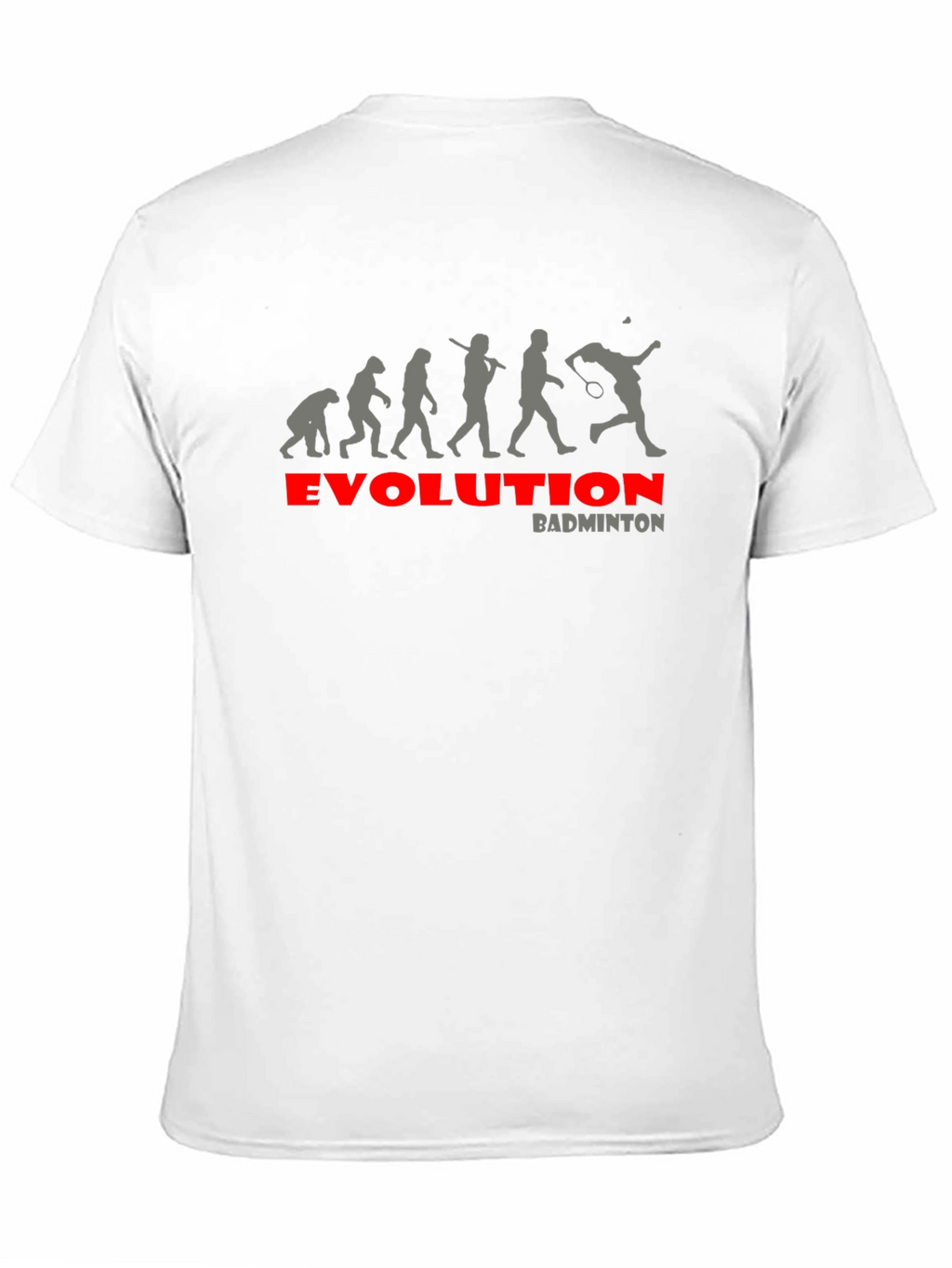 Evolution of Badminton Black T-Shirt