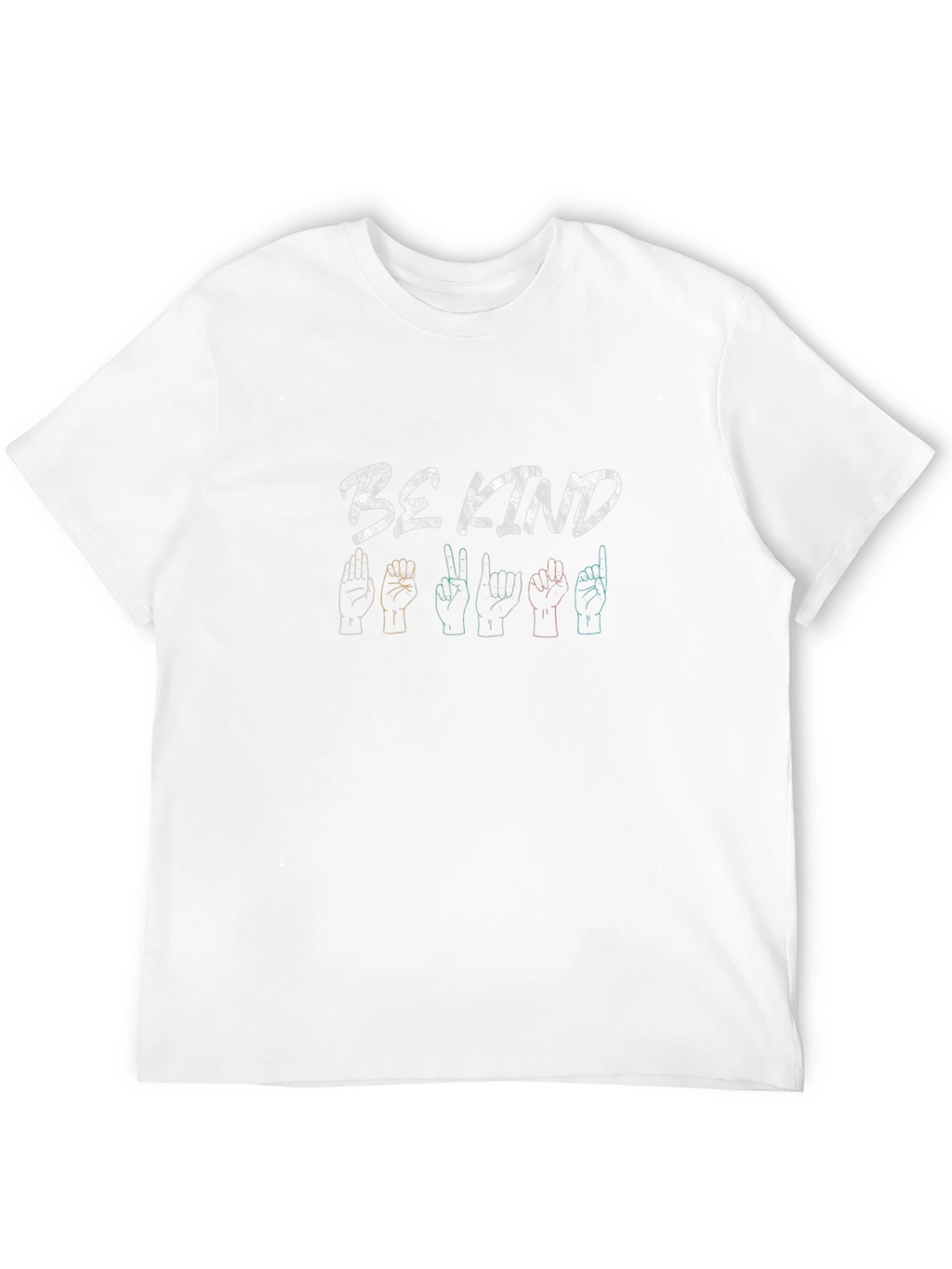 Be Kind Sign Language Graphic Tee - Black