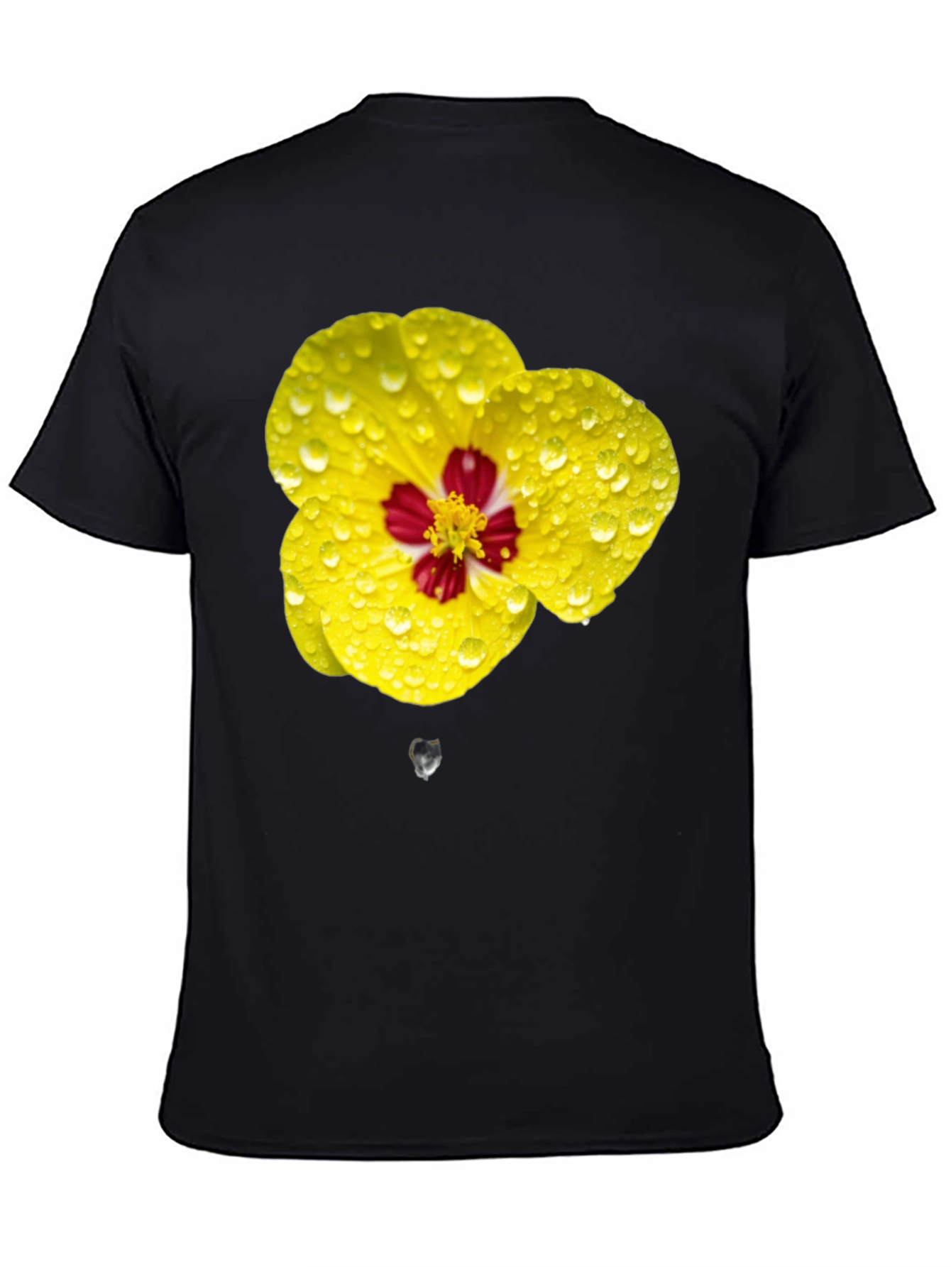 Vibrant Floral T-Shirt - Yellow Flower Design