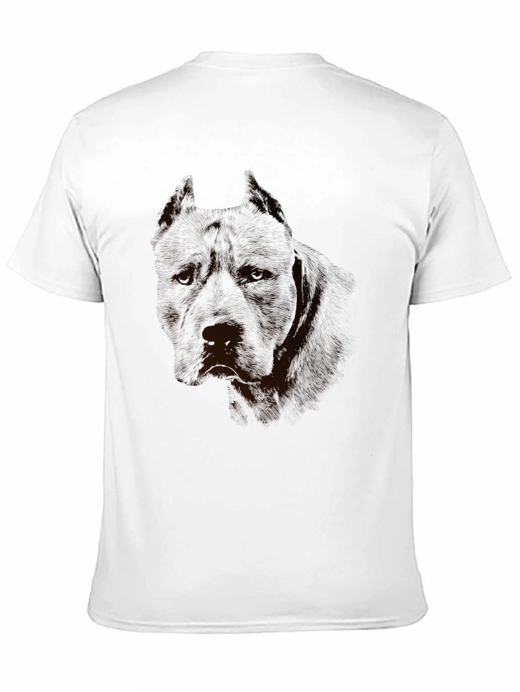 Mens Black Graphic Tee - Pitbull Design