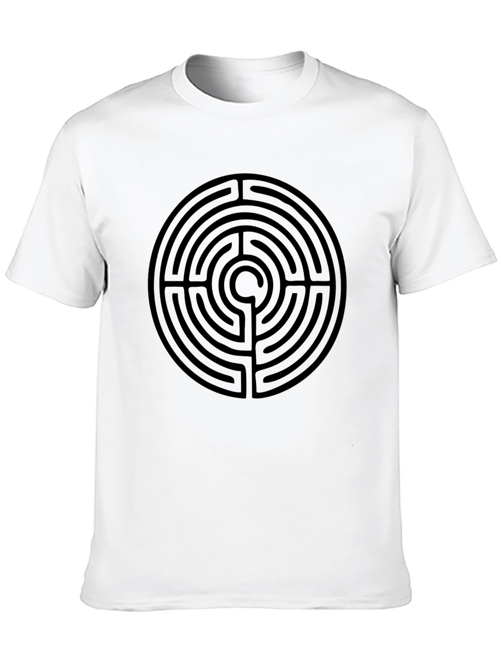 Labyrinth Maze Graphic T-Shirt - Mens