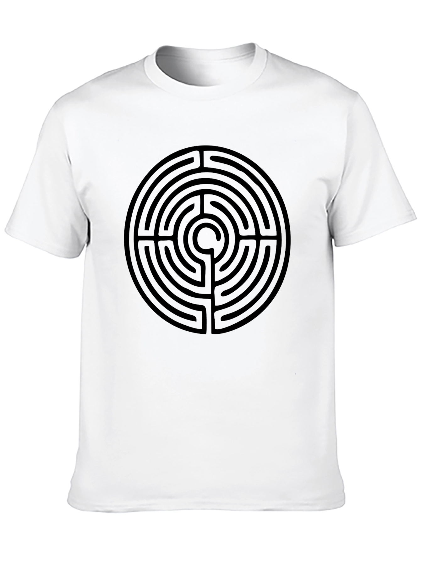 Labyrinth Maze Graphic T-Shirt - Mens