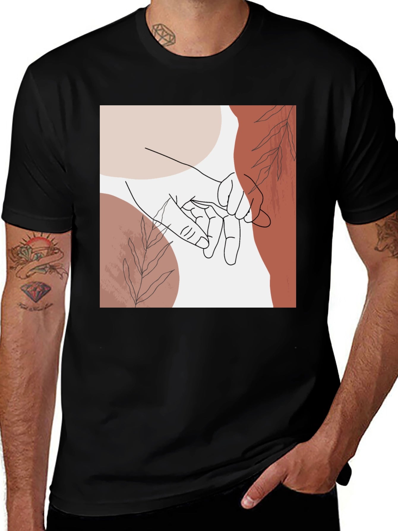 Minimalist Hands Graphic Tee
