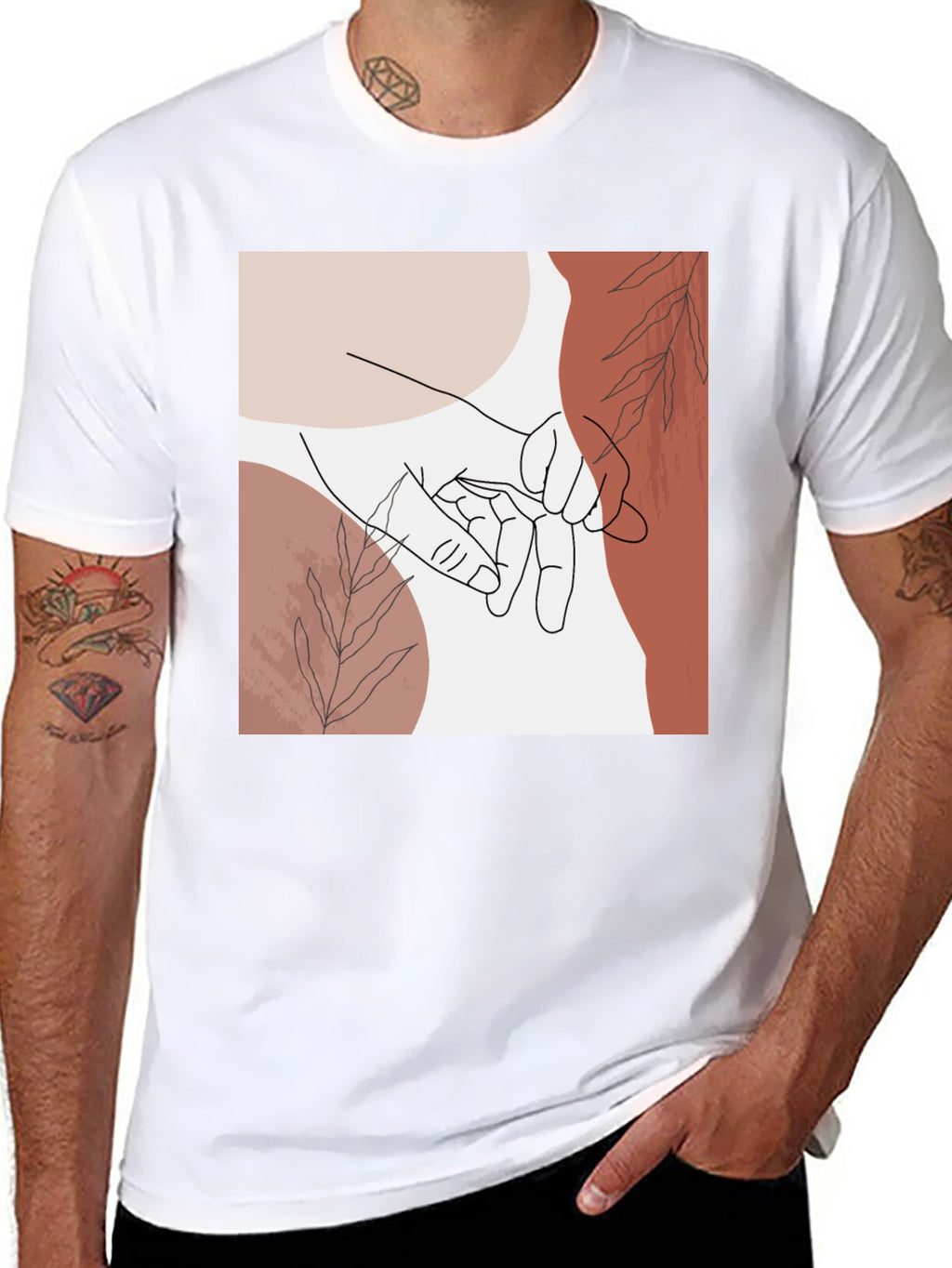 Minimalist Hands Graphic Tee