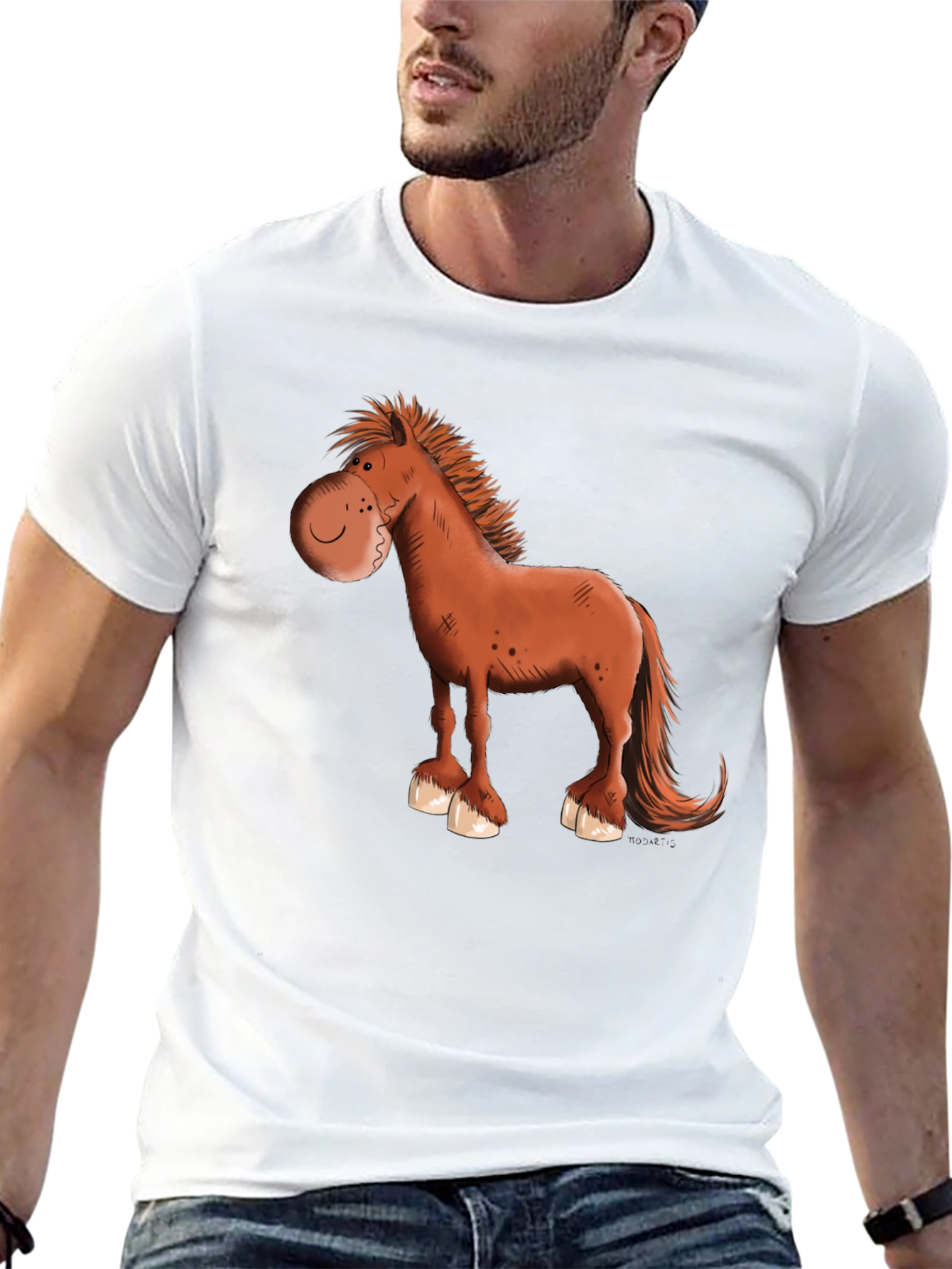 Cartoon Horse Graphic Tee