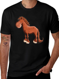 Cartoon Horse Graphic Tee