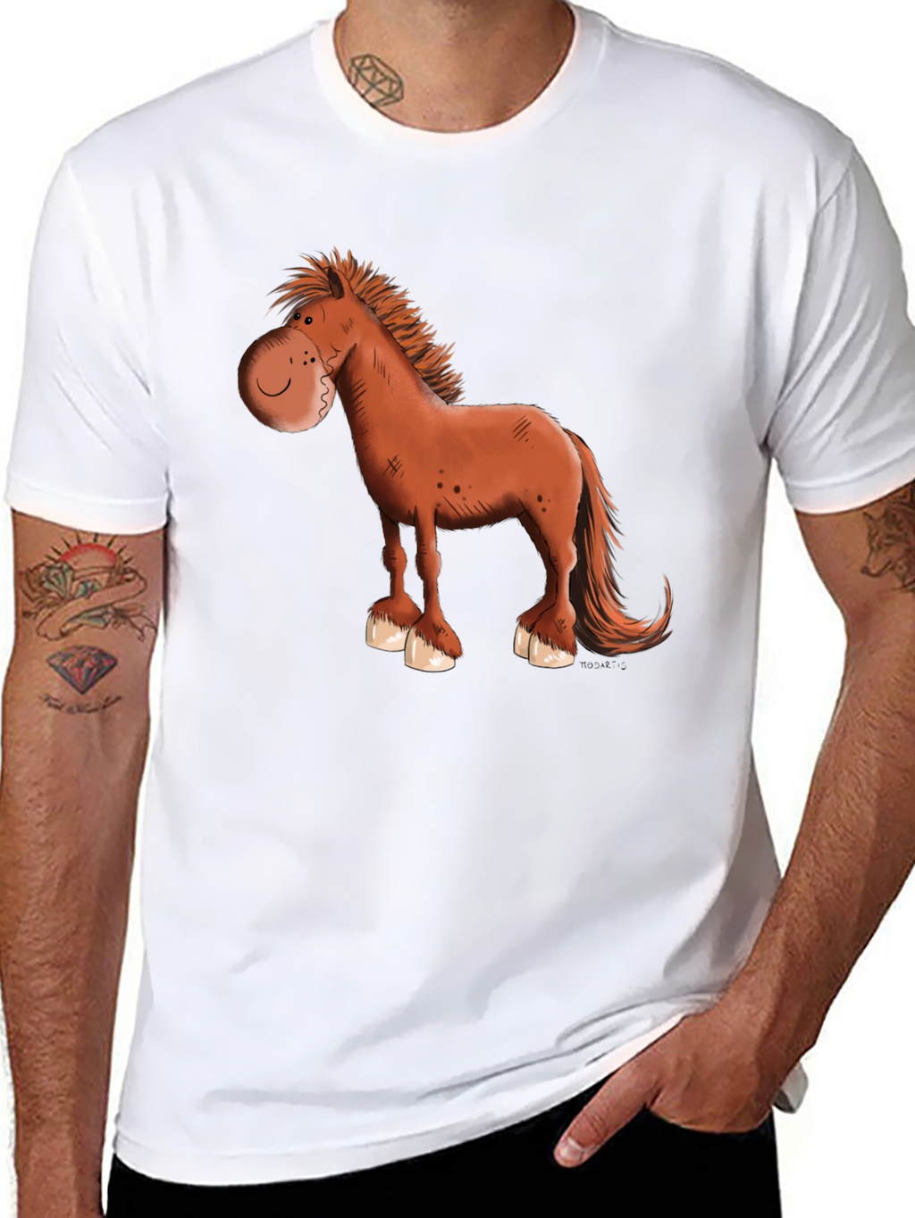 Cartoon Horse Graphic Tee